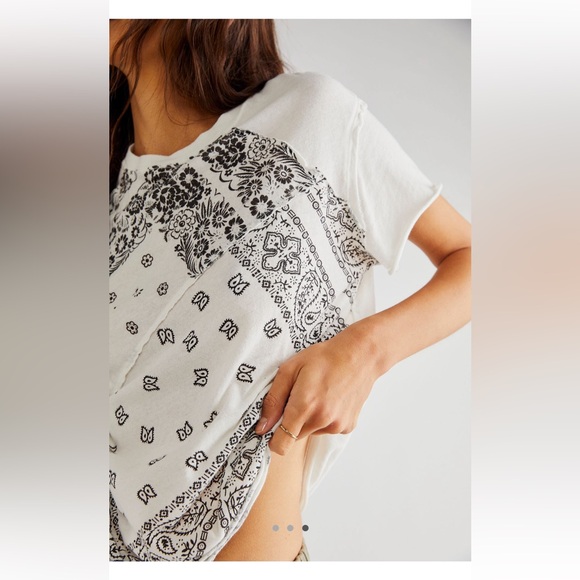 Free People Bandana Graphic Tee - Picture 2 of 4